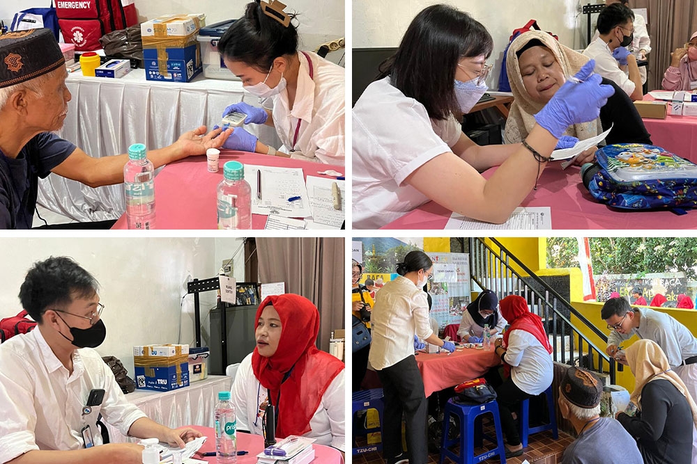 Tim dokter GWS Medika melakukan pemeriksaan kesehatan.