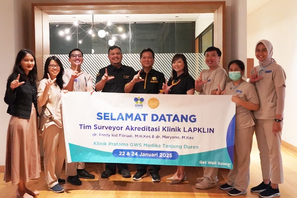 Komitmen Layanan Berkualitas, Klinik GWS Medika Tanjung Duren Raih Akreditasi PARIPURNA