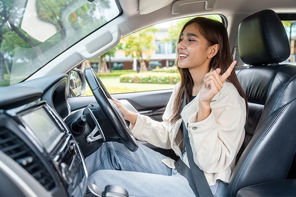 Listen to music while driving.