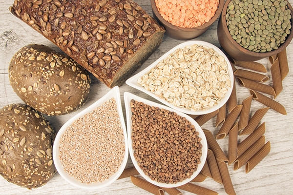 Complex carbohydrates are high fiber.