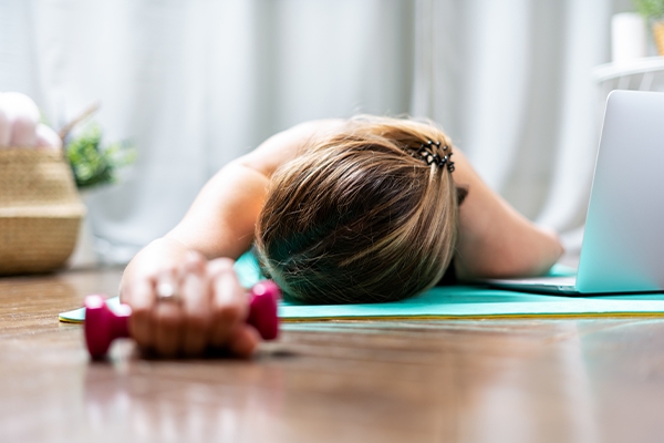 Excessive exercise can cause extreme fatigue and trigger nausea.