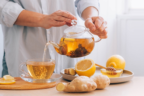Drinking ginger can help the body fight infections.