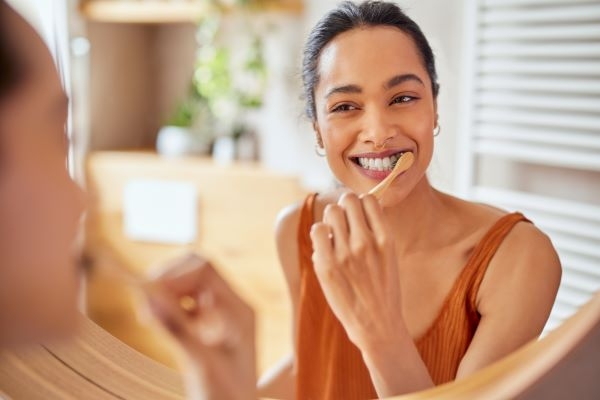 Brush your teeth at least twice daily.