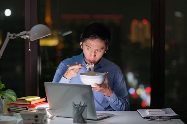 Sleep deprivation makes us less active and eat unhealthily.
