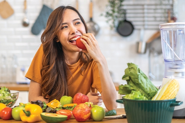 Sebagian besar kebutuhan vitamin dapat dipenuhi dengan mengonsumsi protein, buah, dan sayuran.