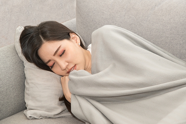 Symptoms of malaria can include fever and chills.