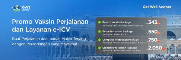 Promo Vaksin Perjalanan Umrah dan Layanan e-ICV - GWS Medika