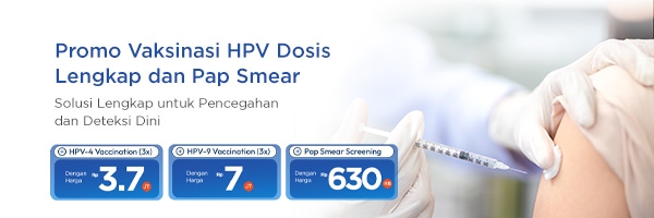 Promo Vaksin HPV Dosis Lengkap dan Pap Smear - GWS Medika